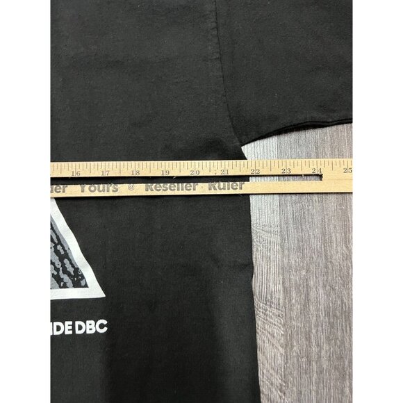 Huff Mens T Shirt Size Large Black White By All Means Necessary Worldwide DBC - Picture 9 of 10